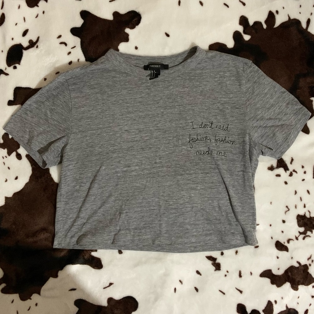 Forever 21 Cropped T Shirt